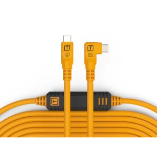 TetherPro Optima 10G USB-C, Straight to Right Angle Cable