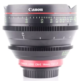 Canon CN-E 14mm T3.1 L F Cinema Prime -objektiivi (käytetty)