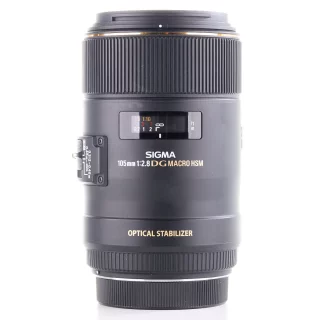 Sigma 105mm f/2.8 EX DG OS HSM Macro -objektiivi (Canon) (käytetty)