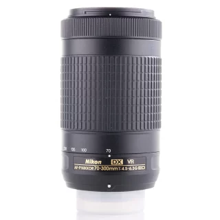 Nikon AF-P Nikkor 70-300mm f/4.5-5.6G ED VR DX -objektiivi (käytetty)