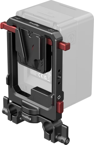 SmallRig 6273 Rotatable V-Mount Battery Plate with Dual V-Locks and 15mm Dual Rod Clamp -akkulevy