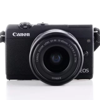 Canon EOS M200 + 15-45mm -kamera ja objektiivi (sc.180) (käytetty)