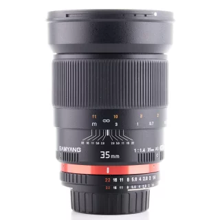 Samyang 35mm f/1.4 AS UMC -objektiivi (Canon) (käytetty)