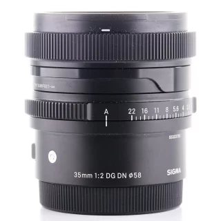 Sigma 35mm f/2 C DG DN -objektiivi (Sony FE) (käytetty)