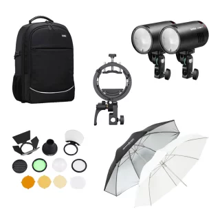 Godox AD100ProII Dual Kit - kahden salamavalon setti