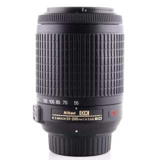 Nikon AF-S Nikkor 55-200mm f/4.5-5.6 G DX ED VR -objektiivi (käytetty)