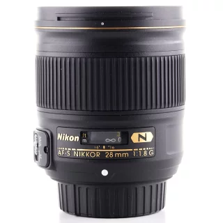 Nikon AF-S Nikkor 28mm f/1.8 G -objektiivi (käytetty)