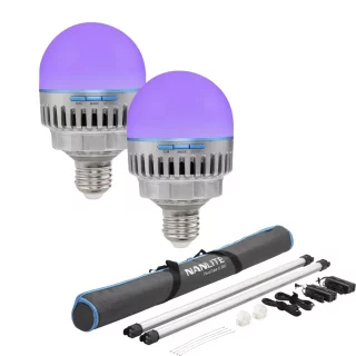 Nanlite PavoTube II 30C 2-Kit & PavoBulb 10C (2 pcs) – light package