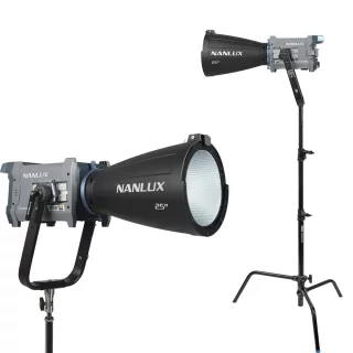 NANLUX Evoke 600C Heavy-Duty Full-Color Kit – täysvärivalaisin ja Avenger C-Stand
