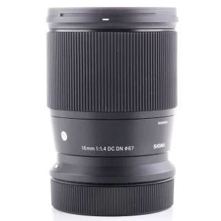 Sigma 16mm f/1.4 DC DN C -objektiivi (Canon RF) (takuu) (käytetty)