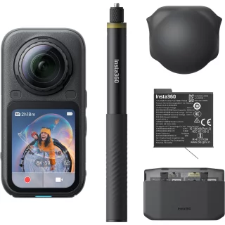 Insta360 X6 Essentials Bundle -360 actionkamera - Midnight Black