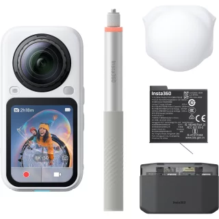 Insta360 X6 Essentials Bundle -360 actionkamera - Arctic White