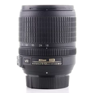 Nikon AF-S Nikkor 18-105mm f/3.5-5.6 G DX ED VR -objektiivi (käytetty)