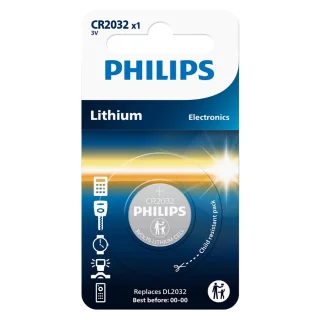 Philips CR2032, 3V Lithium nappiparisto (1kpl)