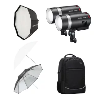 Godox Witstro AD300 Pro II Kit (2x salama, valonmuokkaimet, reppu) -keikkasetti