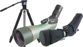 Kowa TSN-88A + 25-60x wide zoom + jalusta + laukku