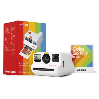 Polaroid Go Gen 2 + E-Box -pikakamera + filmipaketti - Valkoinen