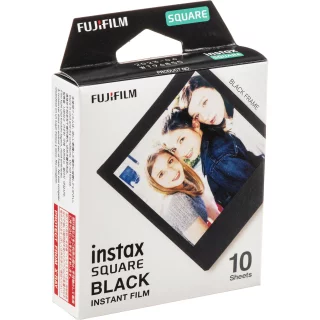 Fujifilm Instax Film Square Black Frame (10 photos) instant film with black frame