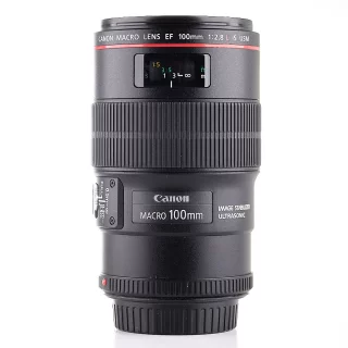 Canon EF 100mm f/2.8 L Macro IS USM -objektiivi (käytetty)