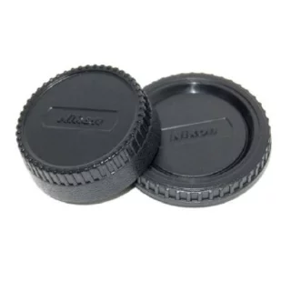 Caruba Body Cap and Rear Lens Cap (Nikon F) -runkotulppa ja objektiivin takatulppa