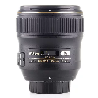 Nikon AF-S Nikkor 35mm f/1.4 G -objektiivi (käytetty) (sis. ALV)
