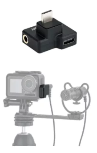 JJC AD-OA1 3.5mm / USB-C -microphone adapter (DJI Osmo Action)
