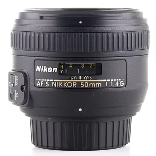 Nikon AF-S Nikkor 50mm f/1.4 G -objektiivi (käytetty)