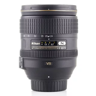 Nikon AF-S Nikkor 24-120mm f/4 G ED VR -objektiivi (käytetty)