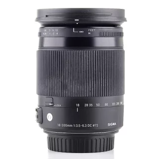 Sigma 18-300mm f/3.5-6.3 C DC Macro OS HSM lens (Canon EF-S) (used)