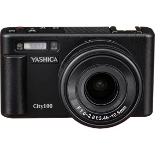 Yashica City 100 -digikamera - Musta