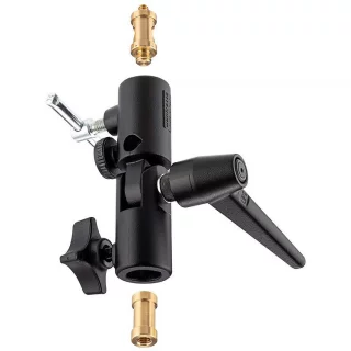 Manfrotto 026 Lite-Tite Swivel Umbrella Adapter -valaisinnivel ja sateenvarjopidike