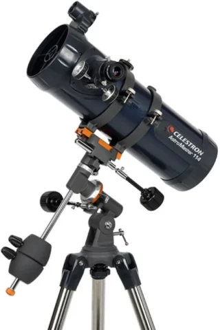 Celestron Astromaster 114EQ telescope with tracking motor