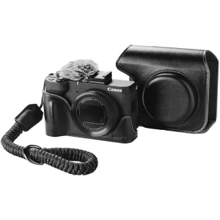 SmallRig 5386 Leather Case Kit for Canon PowerShot V1 - Musta