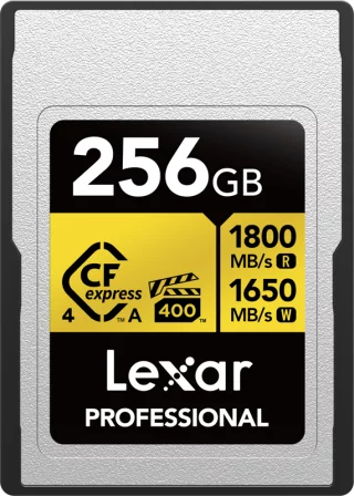 Lexar CFexpress 4.0 Type A 256GB Pro Gold VPG400 (R1800/W1650) -muistikortti ( asiakaspalautus)