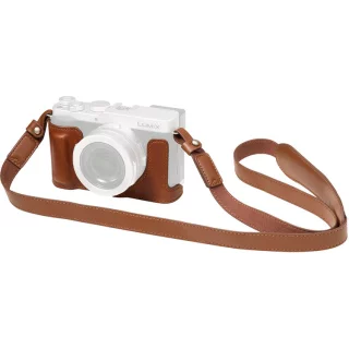 SmallRig 6275 Leather Half Case Kit Panasonic LUMIX L10 Brown -nahkakotelo ja hihna