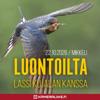Luontoilta Lassi Kujalan kanssa - Sony RX10 tutuksi 22.10.2026