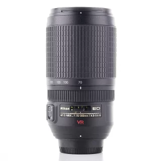 Nikon AF-S Nikkor 70-300mm f/4.5-5.6 G ED VR -objektiivi (käytetty)