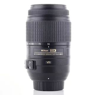 Nikon AF-S DX Nikkor 55-300mm f/4.5-5.6G ED VR -objektiivi (käytetty)