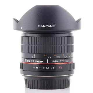Samyang 8mm f/3.5 UMC Fish-Eye CS II -objektiivi (Canon EF) (käytetty)