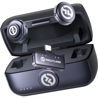Hollyland Lark M3 Combo (2TX + 1RX) - langaton mikrofonijärjestelmä