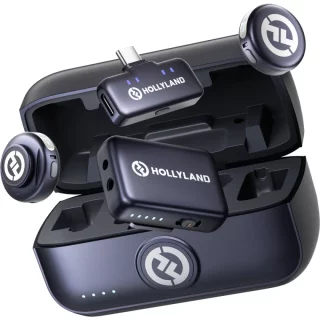 Hollyland Lark M3 Combo (2TX + 2RX) - langaton mikrofonijärjestelmä