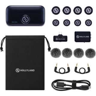 Hollyland Lark M3 Combo (4TX + 2RX) - langaton mikrofonijärjestelmä