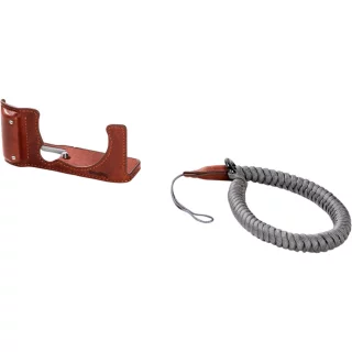 SmallRig 4880 Camera Leather Half Case Kit for Fujifilm X-M5 Brown