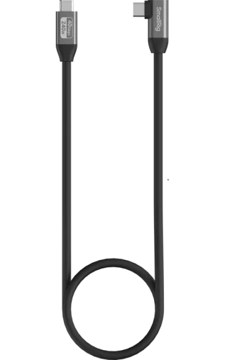 SmallRig USB-C Data Cable (Straight to Angled) 100cm 40Gbps + 240W + 8K USB Data Cable