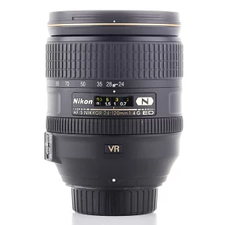 Nikon AF-S Nikkor 24-120mm f/4 G ED VR -objektiivi (käytetty)