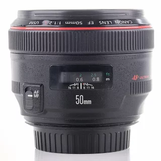 Canon EF 50mm f/1.2 L USM -objektiivi (käytetty)