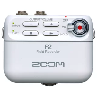 Zoom F2 -audiotallennin (valkoinen)