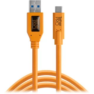 Tether Tools TetherPro (4,6m) USB Type-C to USB 3.0 Type-A kaapeli - Oranssi