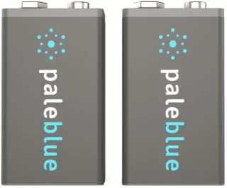 Pale Blue Li-Ion Rechargeable Battery 9V (2kpl) -ladattavat 9V paristot