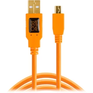 Tether Tools TetherPro (4,6m) USB 2.0 Type-A to 5-pin USB Mini-B kaapeli - Oranssi